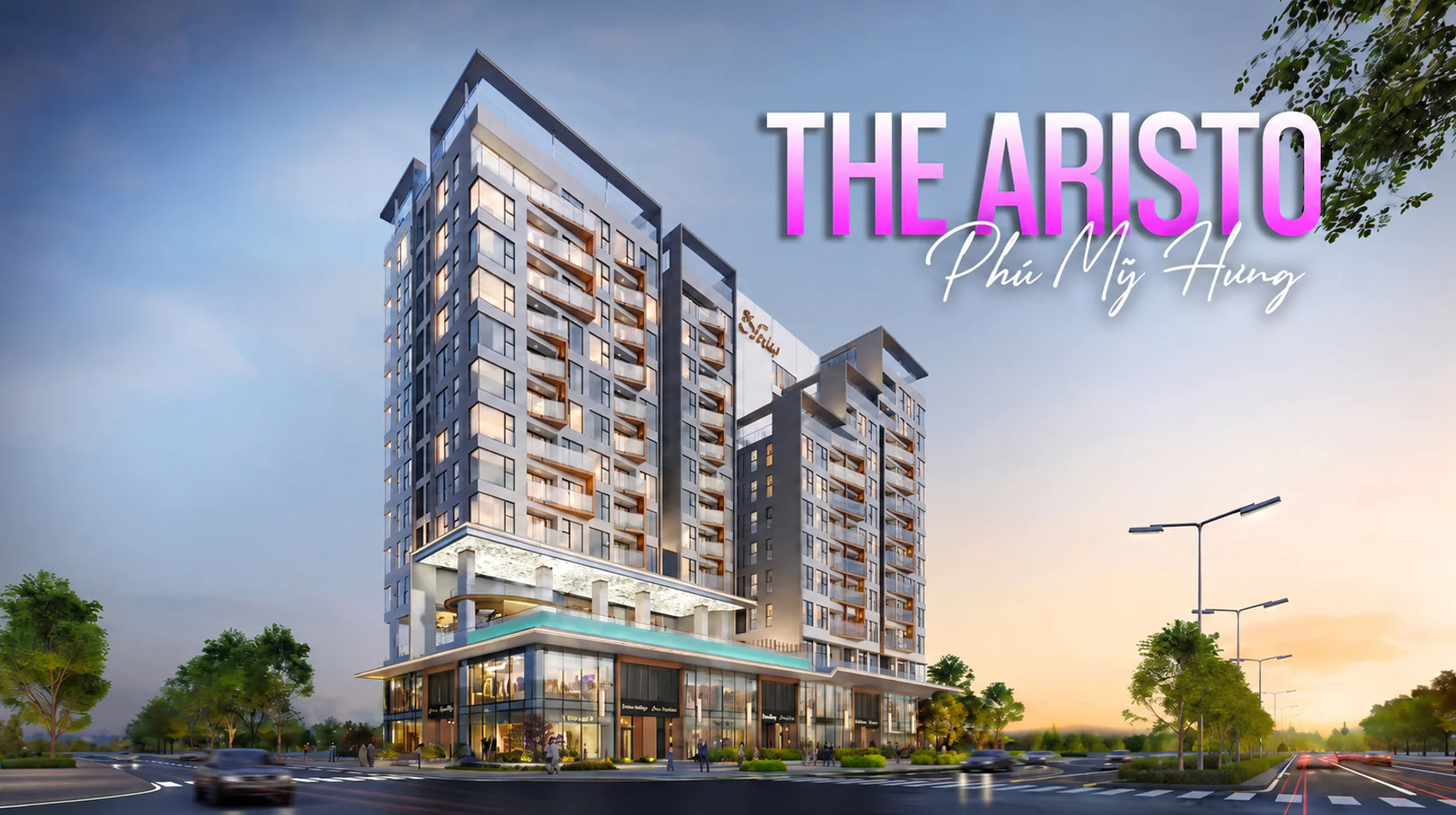 Phối cảnh dự án The Aristo Phú Mỹ Hưng cao 13 tầng với 122 căn hộ