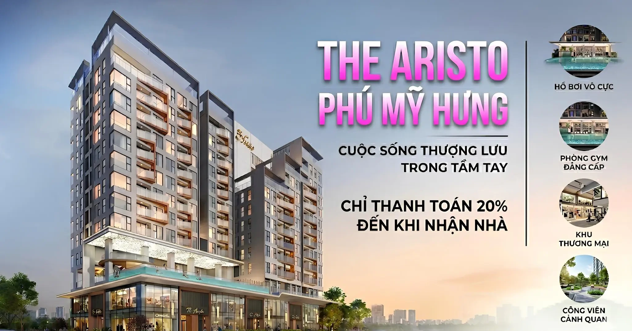 Phối cảnh tổng quan dự án The Aristo Phú Mỹ Hưng