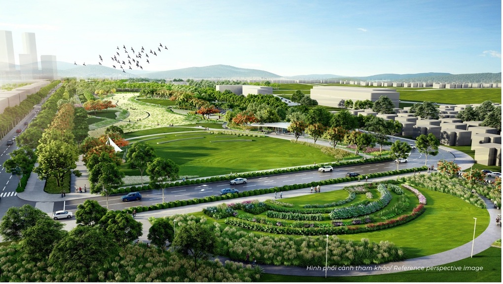 Phối cảnh công viên trung tâm Central Park tại Hồng Hạc City