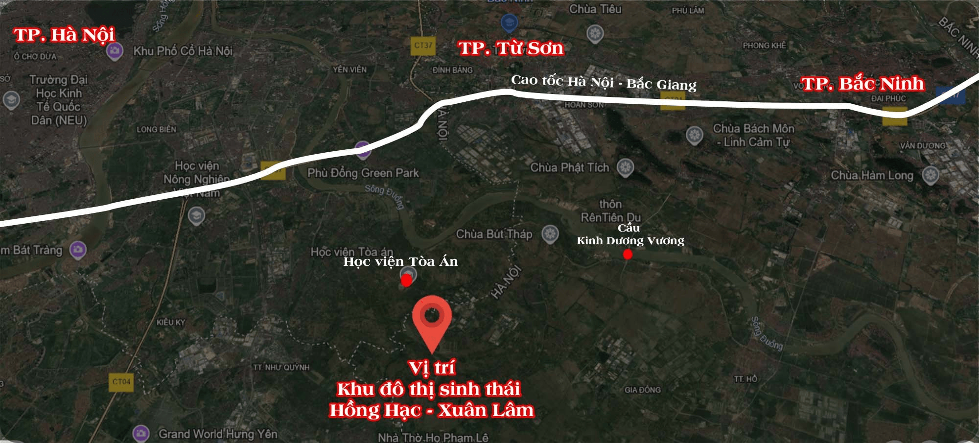 Phối cảnh tổng thể Khu đô thị sinh thái Hồng Hạc City – Phú Mỹ Hưng tại Bắc Ninh