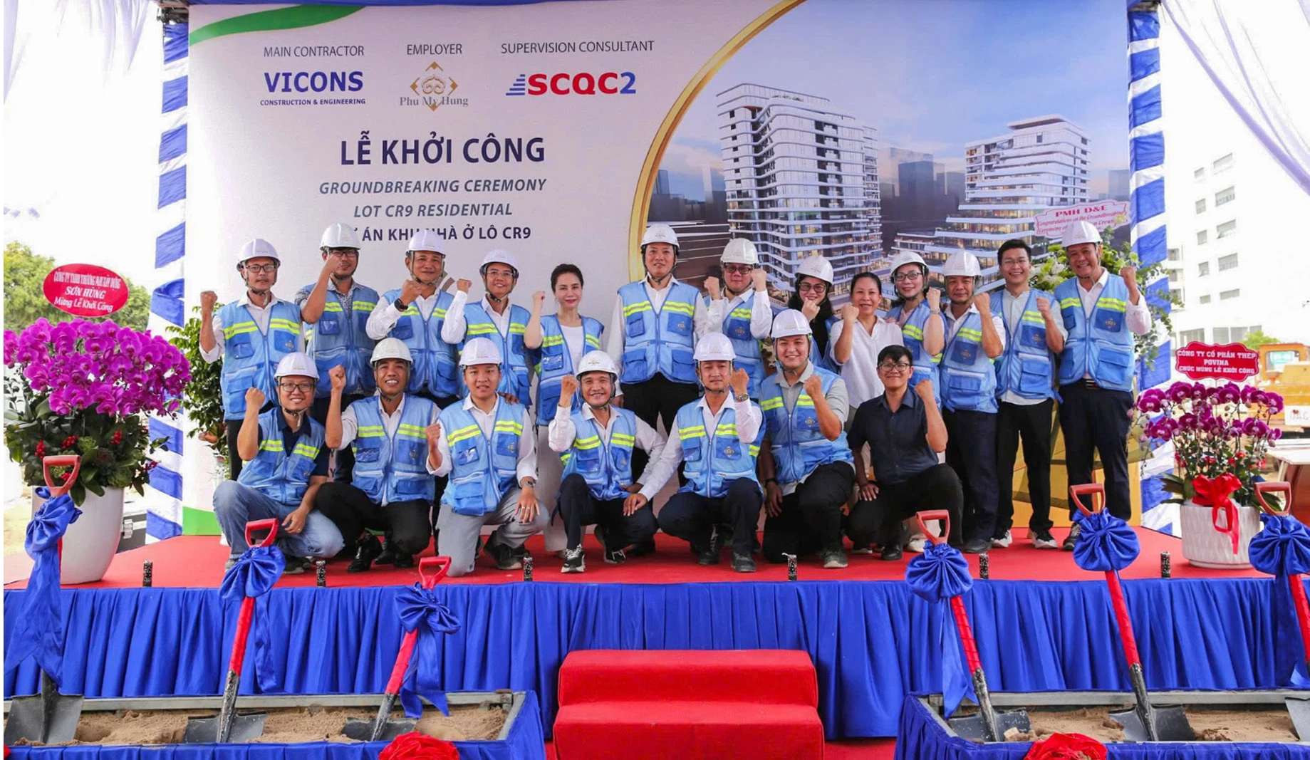 Hình ảnh công trường dự án Triton Crown