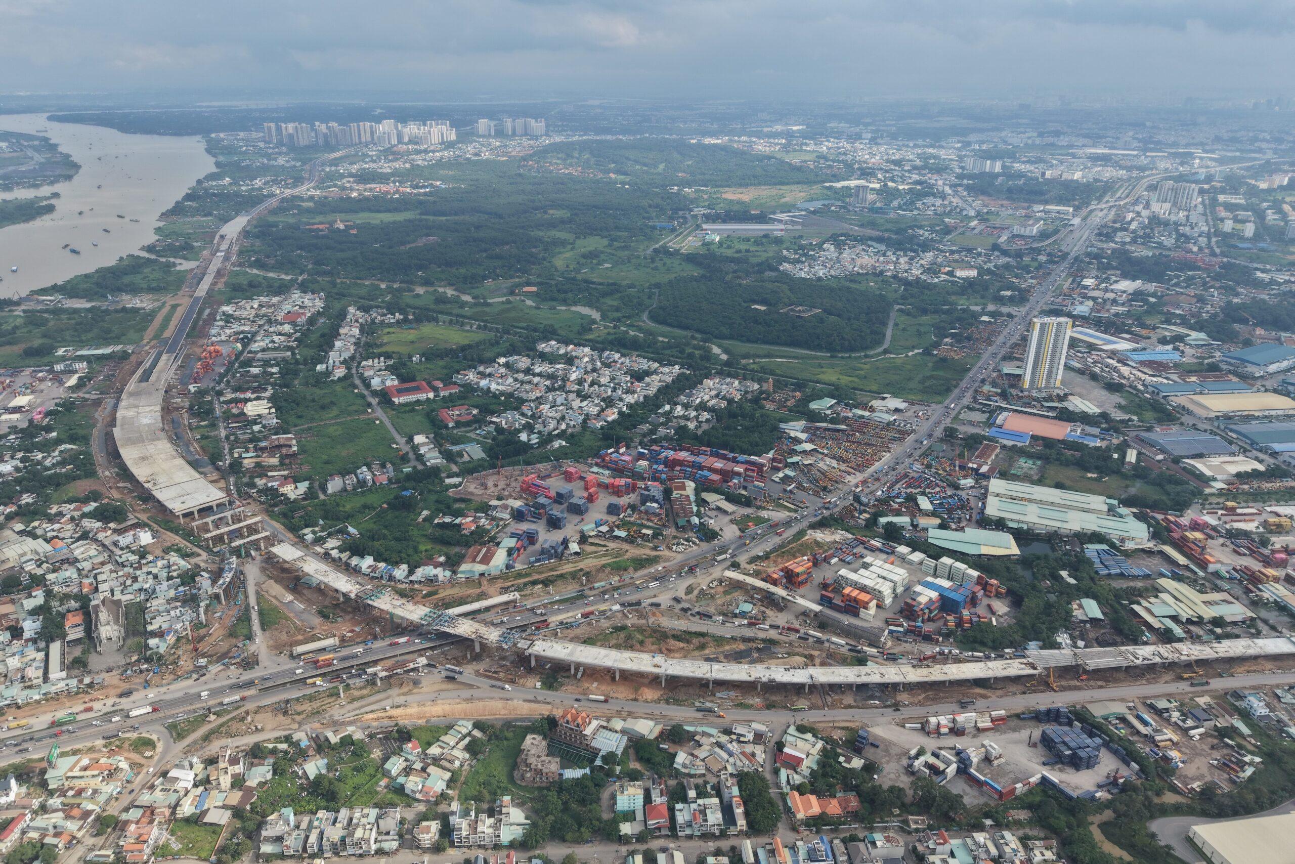 Toàn cảnh nút giao Tân Vạn - Vành đai 3 TPHCM