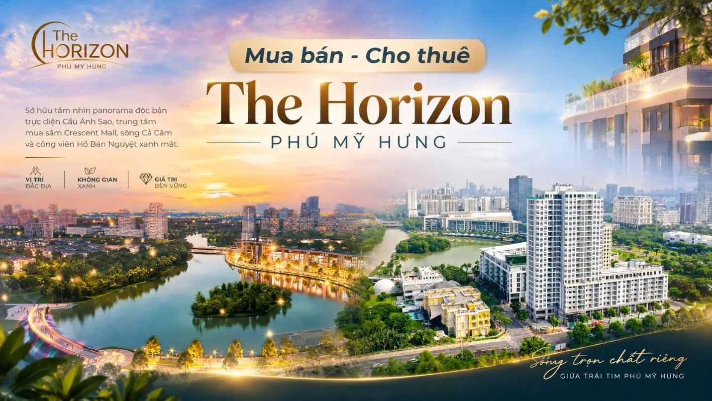 Tầm nhìn thoáng và chất lượng nội thất là yếu tố quyết định khả năng khai thác cho thuê tại The Horizon Phú Mỹ Hưng