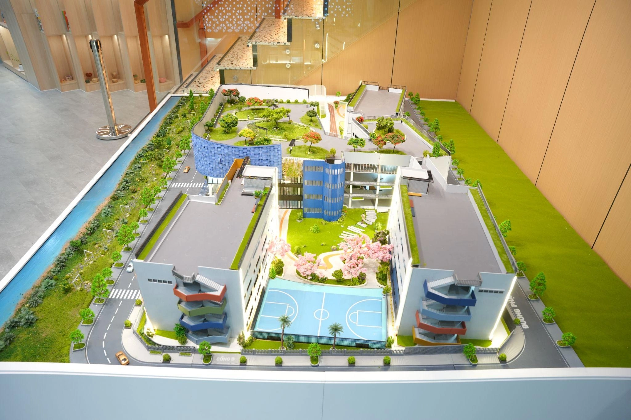 Vị trí trường Quốc tế Wellspring Saigon South trong Khu đô thị Phú Mỹ Hưng